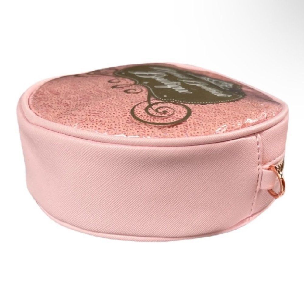 Disney Bibbidi Bobbidi Boutique Cinderella Carriage Pink Crossbody Bag Gold - Picture 6 of 9